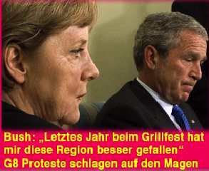 Merkel mies Bush
